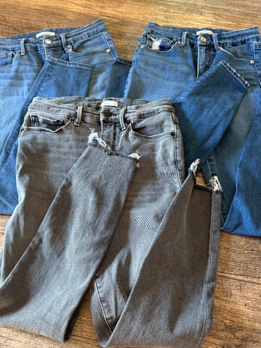 Distressed Good American Skinny Jeans- 3 Pack Bundle
